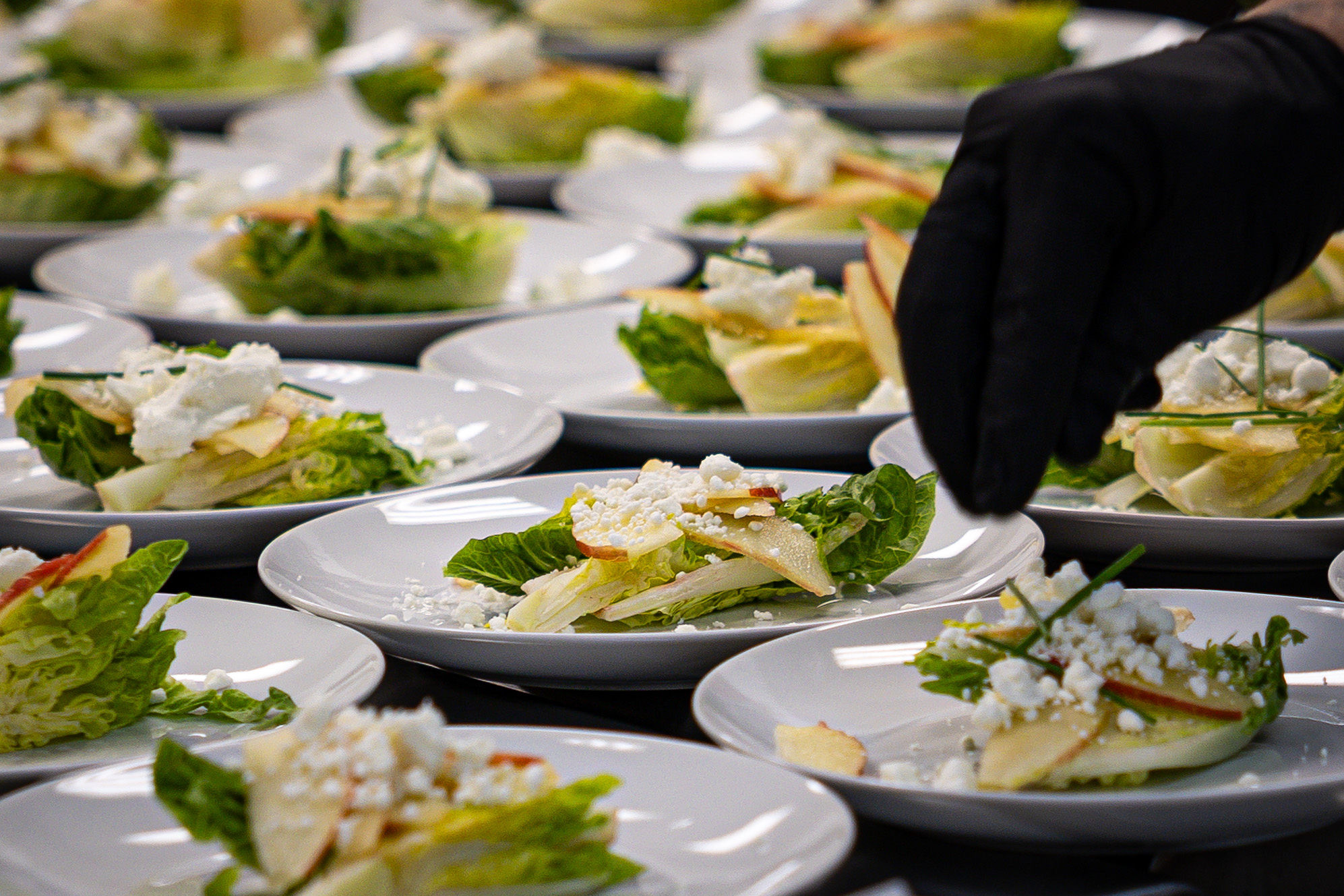 An elegant plate served by Fresh Plates Catering.